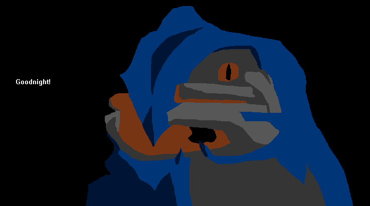 Arbiter saying goodnight (lights out)
